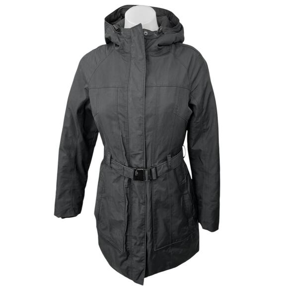 The North Face Women's Black Elsey Parka Hoodie Hooded Winter Coat Jacket Size S - Picture 1 of 6